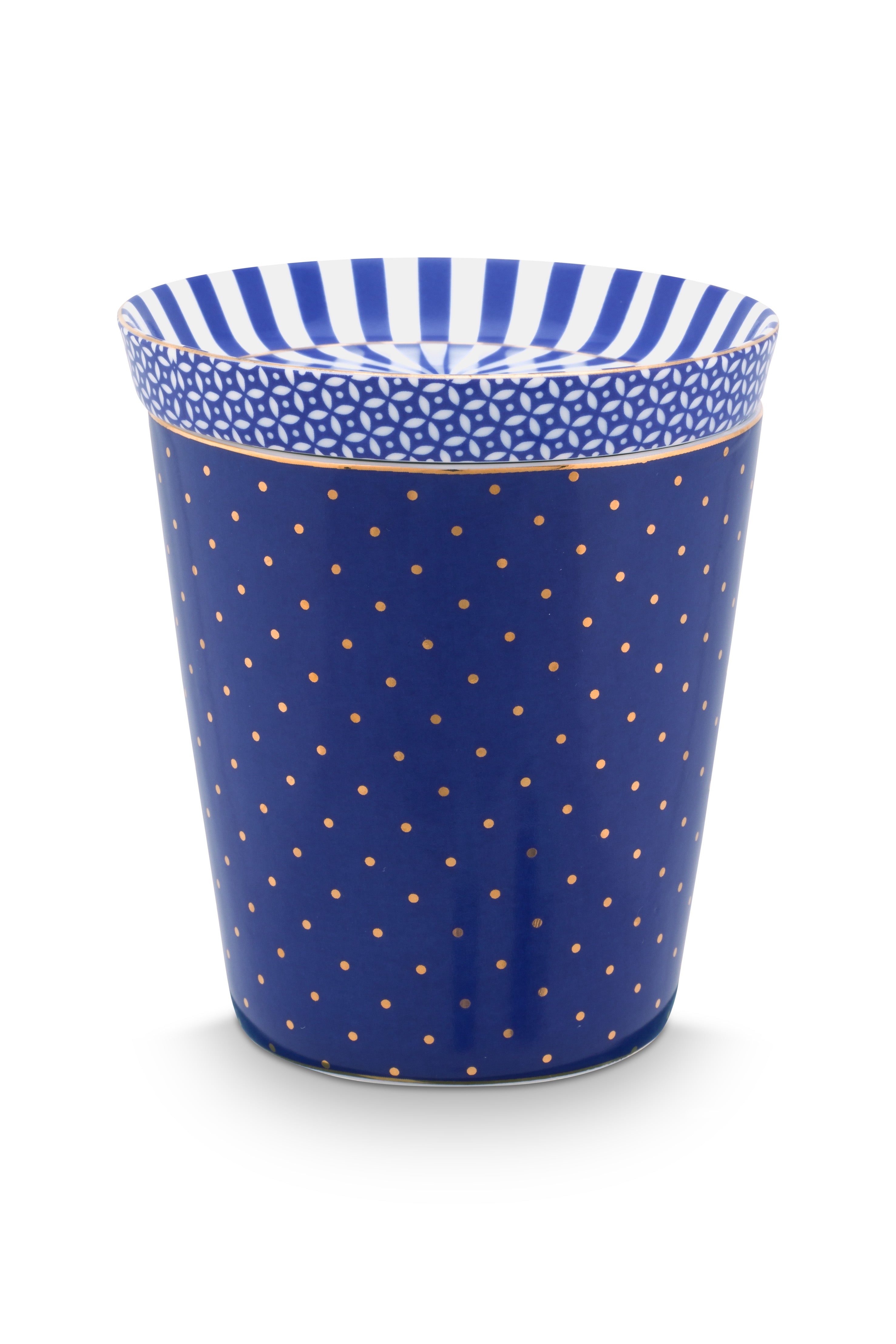 Royal Stripes Mug & Tea Tip Blue