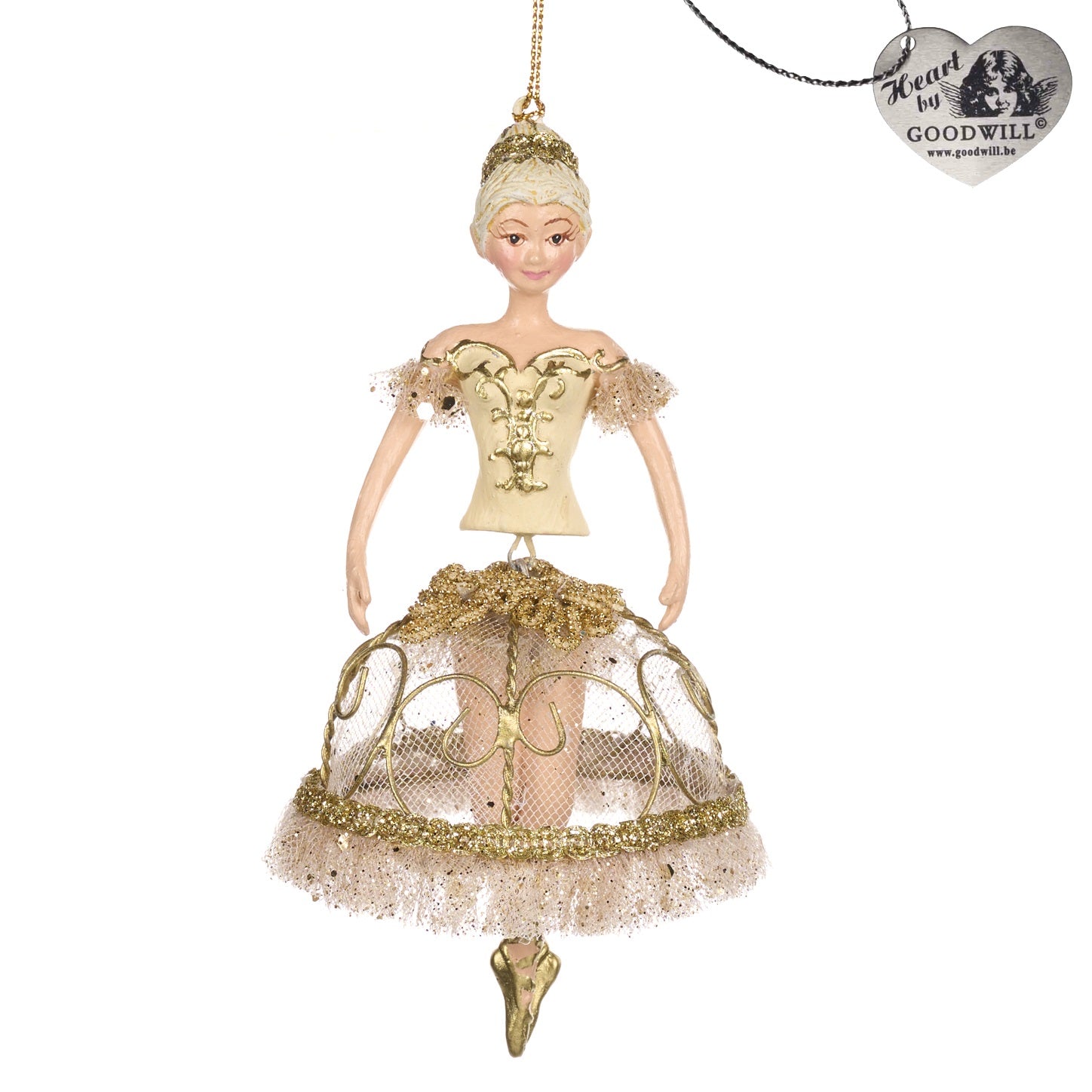 GOLD BALLERINA ORNament