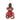 GLASS TOY SOLDIER BEAR ORNAMENT