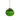 Green Recycled Glass Melon Shaped Bauble