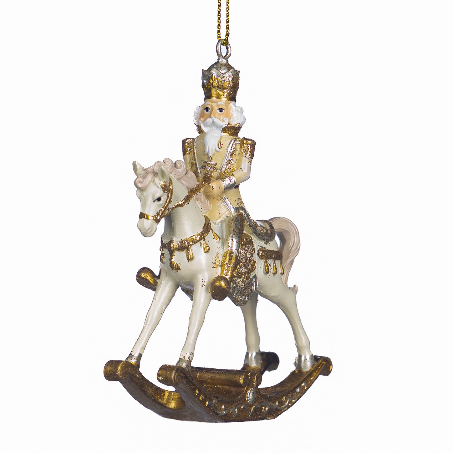 NUTCRACKER ON ROCK HORSE Ornament