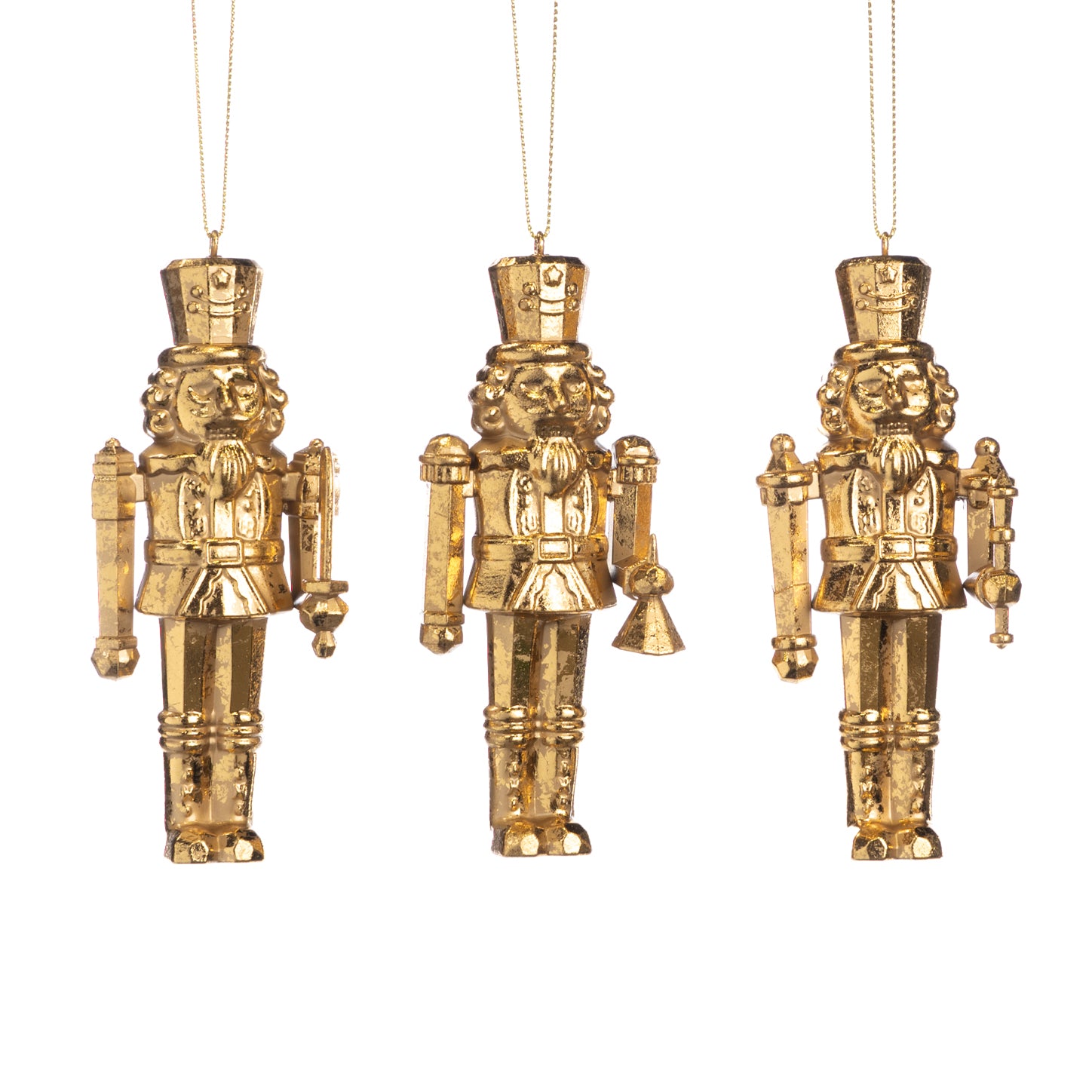 Metallic Nutcracker Ornaments